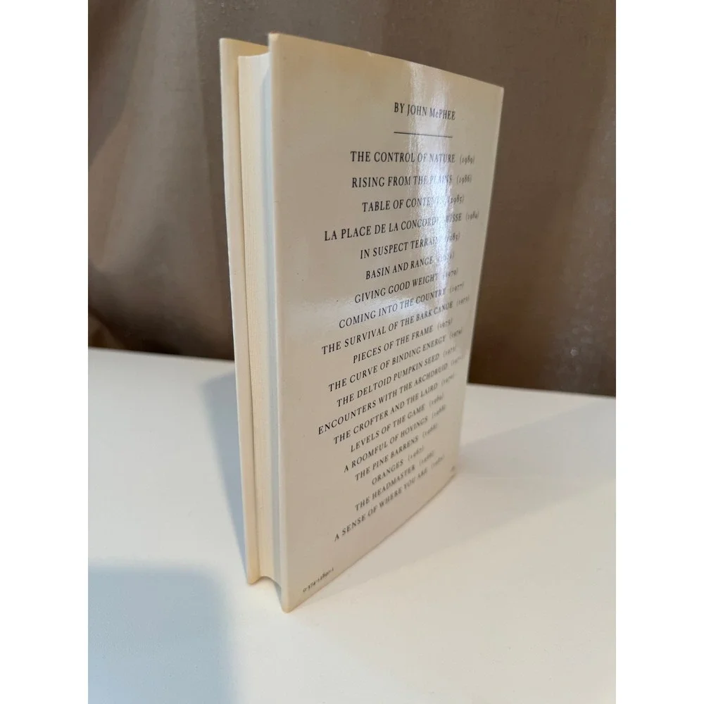 The Control of Nature John McPhee 1989 Hardcover First Edition 2nd Print FSG
